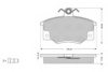 PROCODIS FRANCE PF1073 Brake Pad Set, disc brake